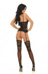 Beauty Night Ravenna Corset Black - Angel Lingerie UK