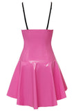 Black Level Pink Vinyl Dress - Angel Lingerie UK