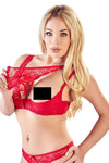 Cottelli Lingerie Red Lace Lingerie Set (S, M) - Angel Lingerie UK