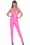 Cottelli Party Pink Jumpsuit - Angel Lingerie UK