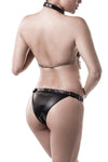 Grey Velvet Three-Part Erotic Set - Angel Lingerie UK