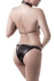 Grey Velvet Three-Part Erotic Set - Angel Lingerie UK