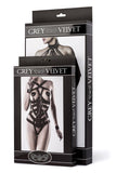 Grey Velvet Seven-Part Lingerie Set - Angel Lingerie UK