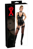 LATE-X Black Latex Basque - Angel Lingerie UK