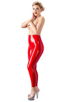 LATE-X Red Latex Leggings - Angel Lingerie UK