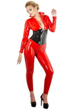 LATE-X Latex Catsuit Red - Angel Lingerie UK