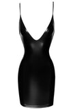 Noir Handmade Mini Powerwetlook Dress - Angel Lingerie UK