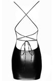 Noir Handmade Mini Powerwetlook Dress - Angel Lingerie UK