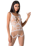 Passion Bodystocking BS058 White - Angel Lingerie UK