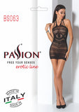 Passion Bodystocking Dress BS063 Red - Angel Lingerie UK