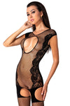 Passion Bodystocking BS082 Black - Angel Lingerie UK