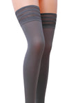 Passion Topina Grey Stockings ST006 80 Den - Angel Lingerie UK