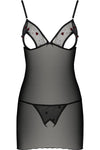 Passion Lovelia Chemise Black - Angel Lingerie UK