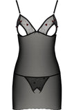 Passion Lovelia Chemise Black - Angel Lingerie UK