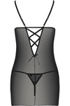 Passion Lovelia Chemise Black - Angel Lingerie UK