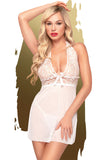 Penthouse Sweet and Spicy Chemise White - Angel Lingerie UK