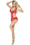 Provocative Lace Indulgence Body Red - Angel Lingerie UK