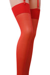 Passion Roso Red Stockings ST001 - Angel Lingerie UK