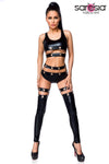 Saresia Wetlook Set with Gauntlets - Angel Lingerie UK