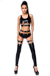 Saresia Wetlook Set with Gauntlets - Angel Lingerie UK