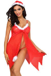 YesX Babydoll Christmas Lingerie Set - Angel Lingerie UK