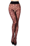 Black Secret BS135 Crotchless Tights - Angel Lingerie UK