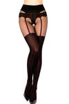 Black Secret BS136 Crotchless Tights - Angel Lingerie UK