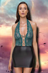 Cottelli Lingerie Teal Dress - Angel Lingerie UK