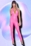 Cottelli Party Pink Jumpsuit - Angel Lingerie UK