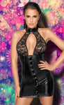 Noir Handmade Waisted Dress - Angel Lingerie UK