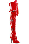 Pleaser SEDUCE-3028 Boots Red - Angel Lingerie UK