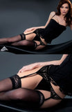 Gabriella Calze Shadow Hold Ups Stockings - Angel Lingerie UK